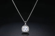 Trendy Square Chain Women's Pendant Necklace in Gold