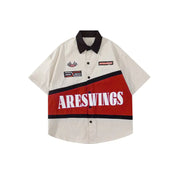 American Vintage Embroidered Heavy Bike T-Shirt