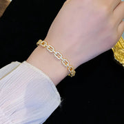 18k Gold Plated Stylish Zircon Bracelet for Women