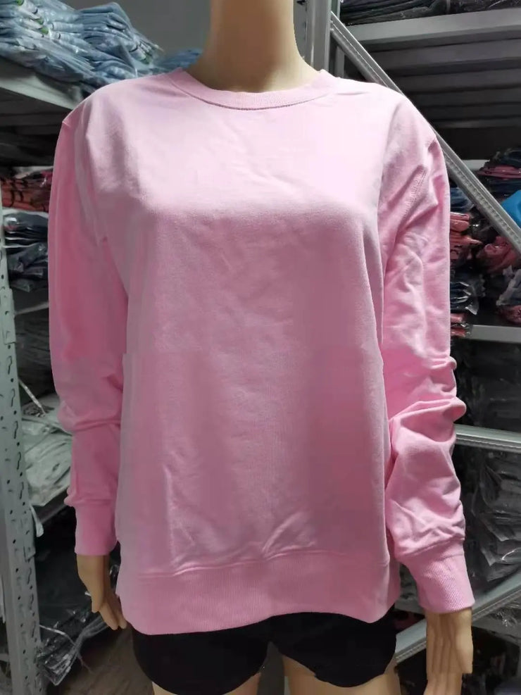 Casual Long Sleeved Women's Letter Print Sweater