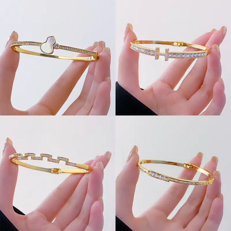 18k Gold Plated Stylish Zircon Bracelet for Women