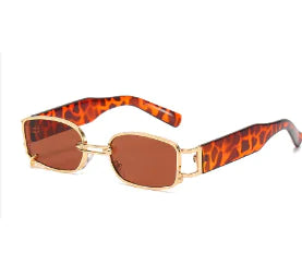 Bari Leopard Eyewear with Square Frame (One Piece)