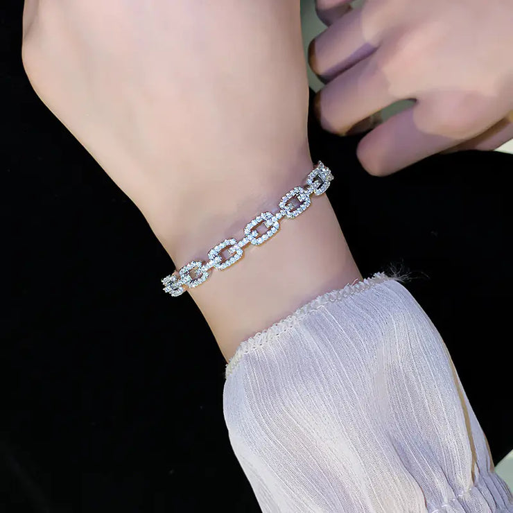 18k Gold Plated Stylish Zircon Bracelet for Women