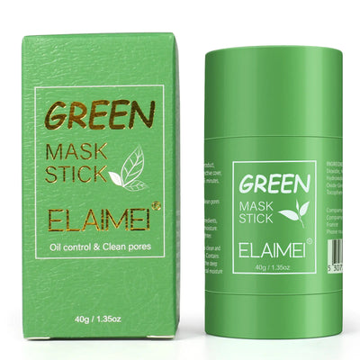 ELAIMEI Green Tea Solid Mask for Oil Control & Deep Clean