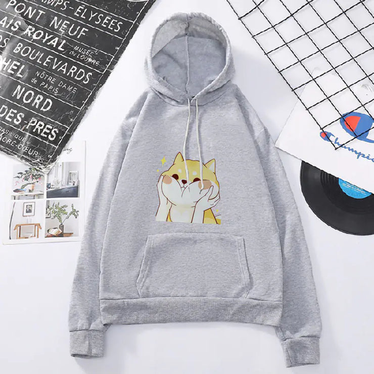 Korean Style Loose Fit Hooded Sweater