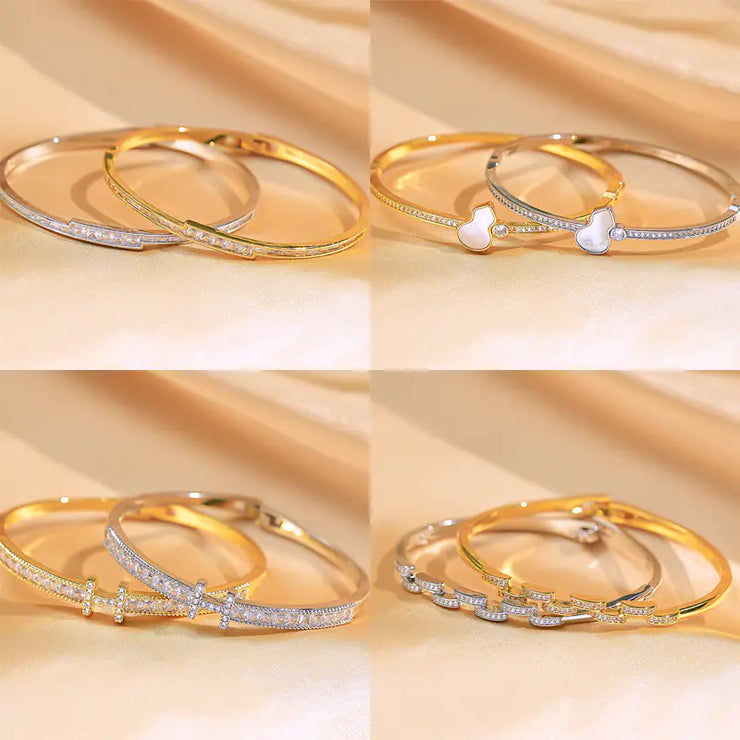 18k Gold Plated Stylish Zircon Bracelet for Women