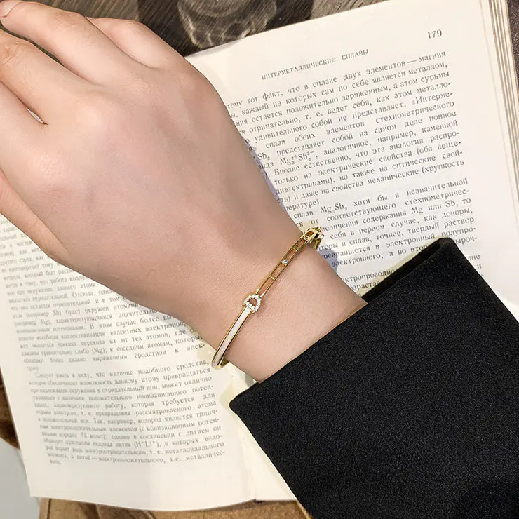 18k Gold Plated Stylish Zircon Bracelet for Women