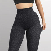 Leopard Snowflake High Waist Yoga Fitness Leggings