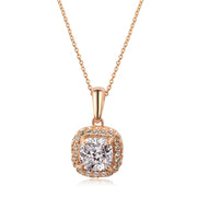 Trendy Square Chain Women's Pendant Necklace in Gold